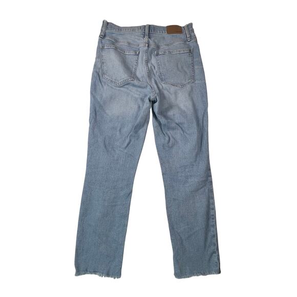 Madewell The Perfect Vintage Straight Leg Light Wash Jeans Size 27 - Picture 4 of 14